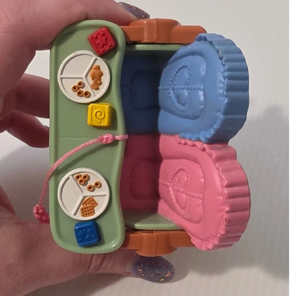 Fisher-Price Loving Family Dollhouse Twin High Chair 1990s Vintage Toy Furniture